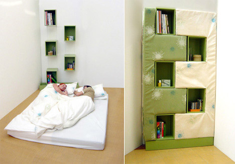 神奇家品 套在書架上的床