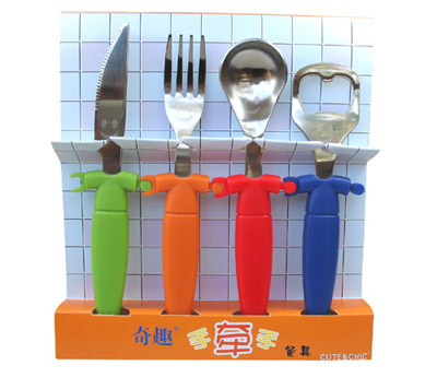 一家牽手可愛餐具組合