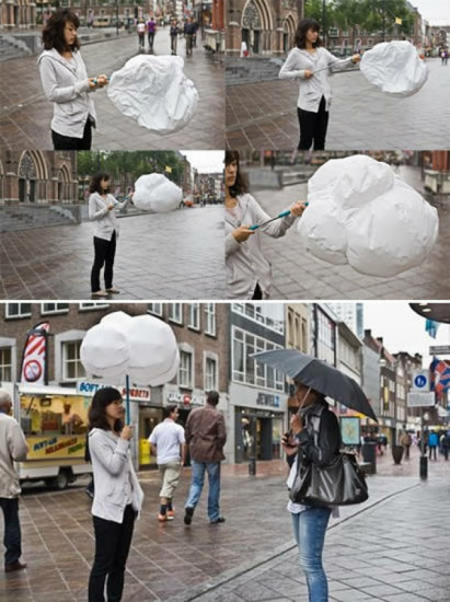 讓人大跌眼鏡創意雨傘